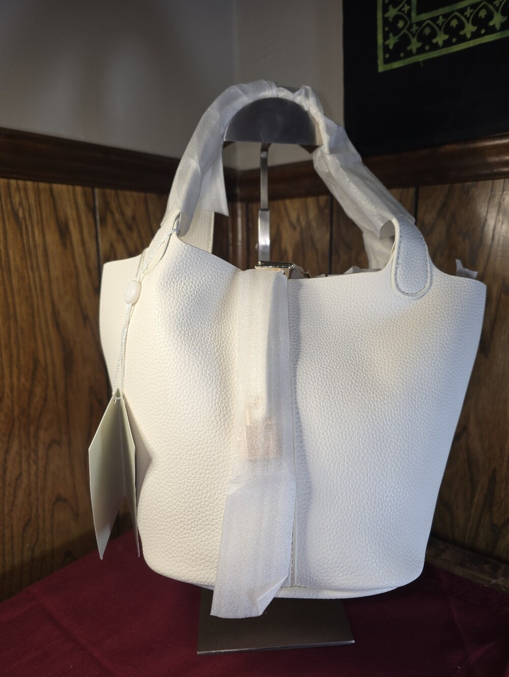 Valentino Orlandi Milano White Bucket Bag